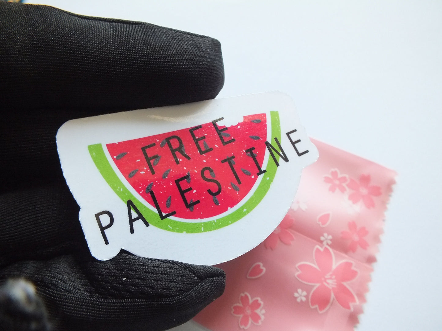 Free Palestine Watermelon Sticker - Palestine Solidarity Vinyl Decal for Laptop, Water Bottle, Motorbike, iPad – Resistance Art for Gaza