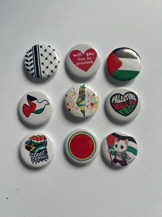 Palestine Flag Pin - % Proceeds Donated to Palestinian Charity - Show Your Solidarity and Support with these Pro Palestine Pins