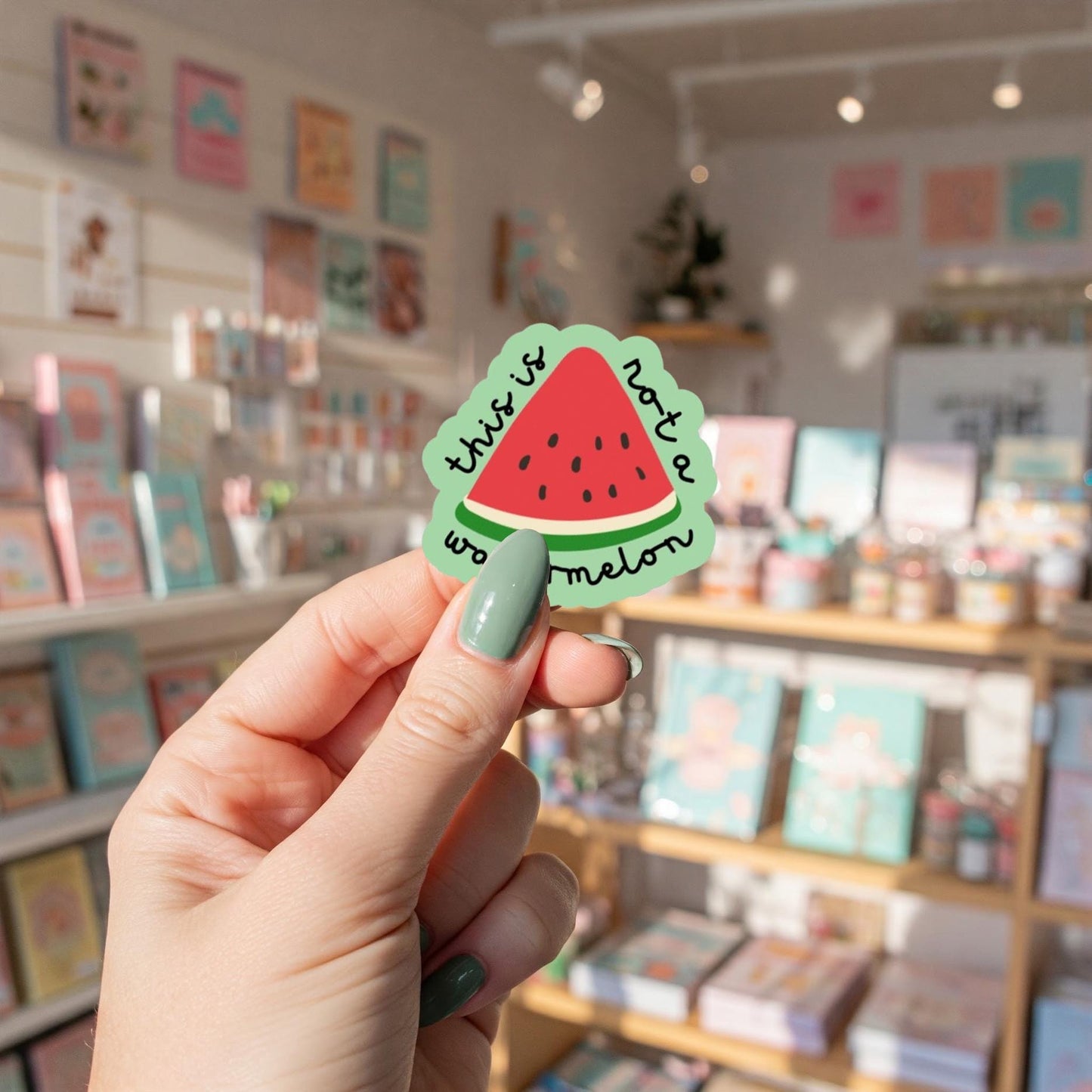 Palestine Watermelon Sticker - Glossy and UV Resistant - Show Your Solidarity and Support- Proceeds donated to Gaza Fundraisers