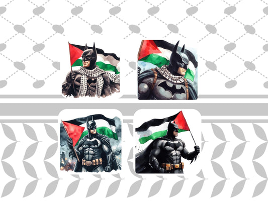 Free Palestine Symbol Magnet – Vinyl Fridge Sticker with Watermelon and Keffiyeh Pattern - Solidarity with Gaza Locket Magnet and Decor