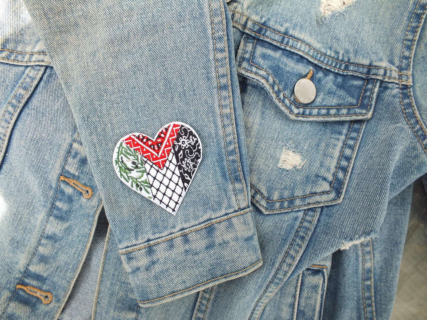 Palestinian Activist Embroidered Patch – Watermelon Art for Palestine – Iron-On or Velcro Protest Symbol - Watermelon Motif