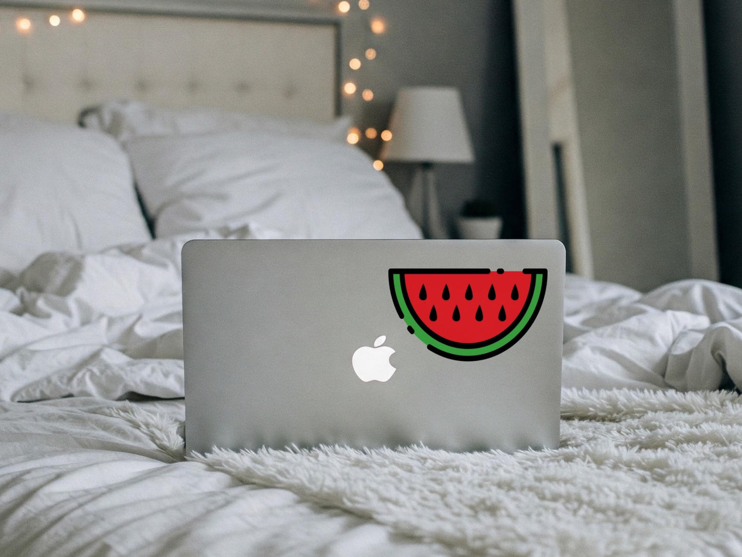 Pro Palestine Watermelon Stickers - Minimalist Decal for iPhone, Car Window, Car Bumper, Water Bottle – Symbol of Palestine Sticker