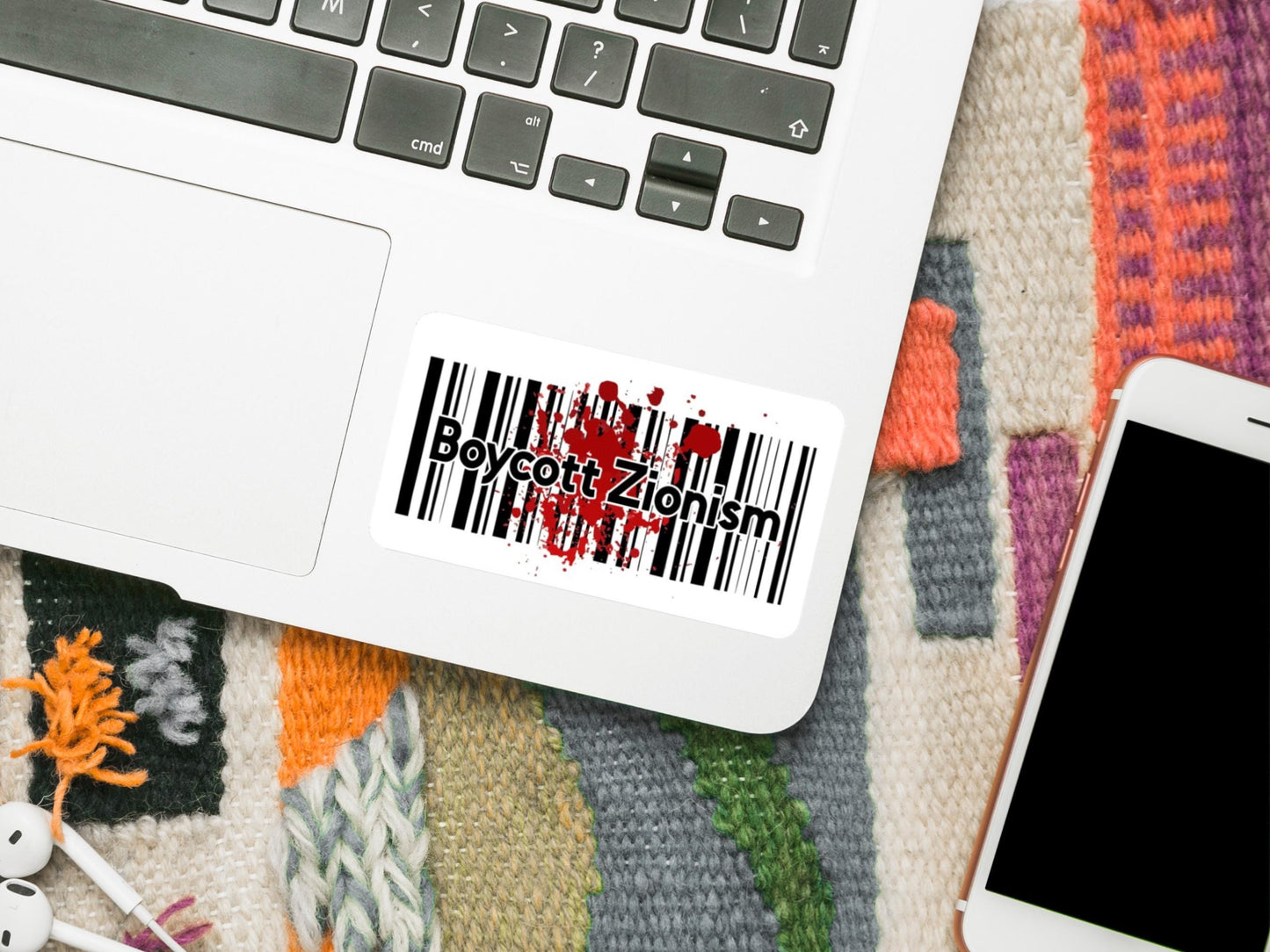 Boycott Israel Sticker - Pro Palestine Activist Vinyl Decal for Laptop, Water Bottle, iPhone - Decal for Awareness & Support