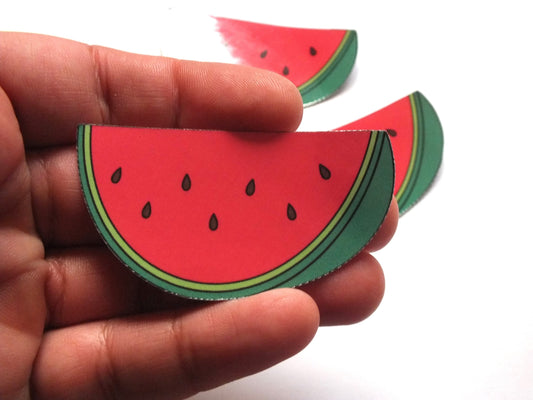 Glossy Watermelon Stickers for Palestine - Watermelon Symbol Decal for Car Window, Laptop, Water Bottle, Journal – Subtle Vinyl Protest Art