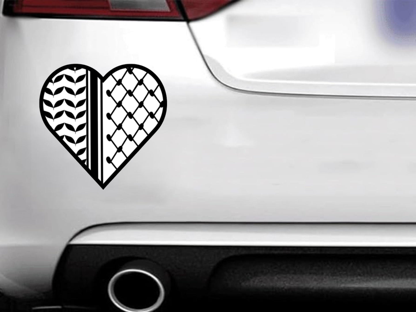Waterproof Kuffiya Pattern Sticker – Free Palestine Decal, Pro-Palestine Vinyl Sticker, Waterproof Laptop Sticker, Political Activism Gift