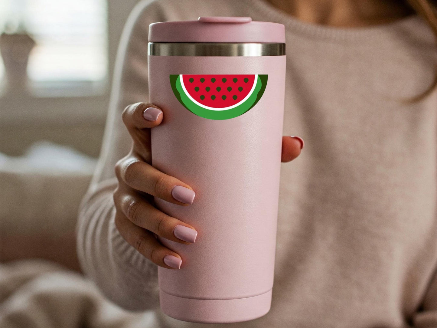 Watermelon Sticker for Pro Palestinian Activist - Symbol of Palestine Decal for Laptop, Water Bottle, Journal, iPhone – Vinyl Protest Art