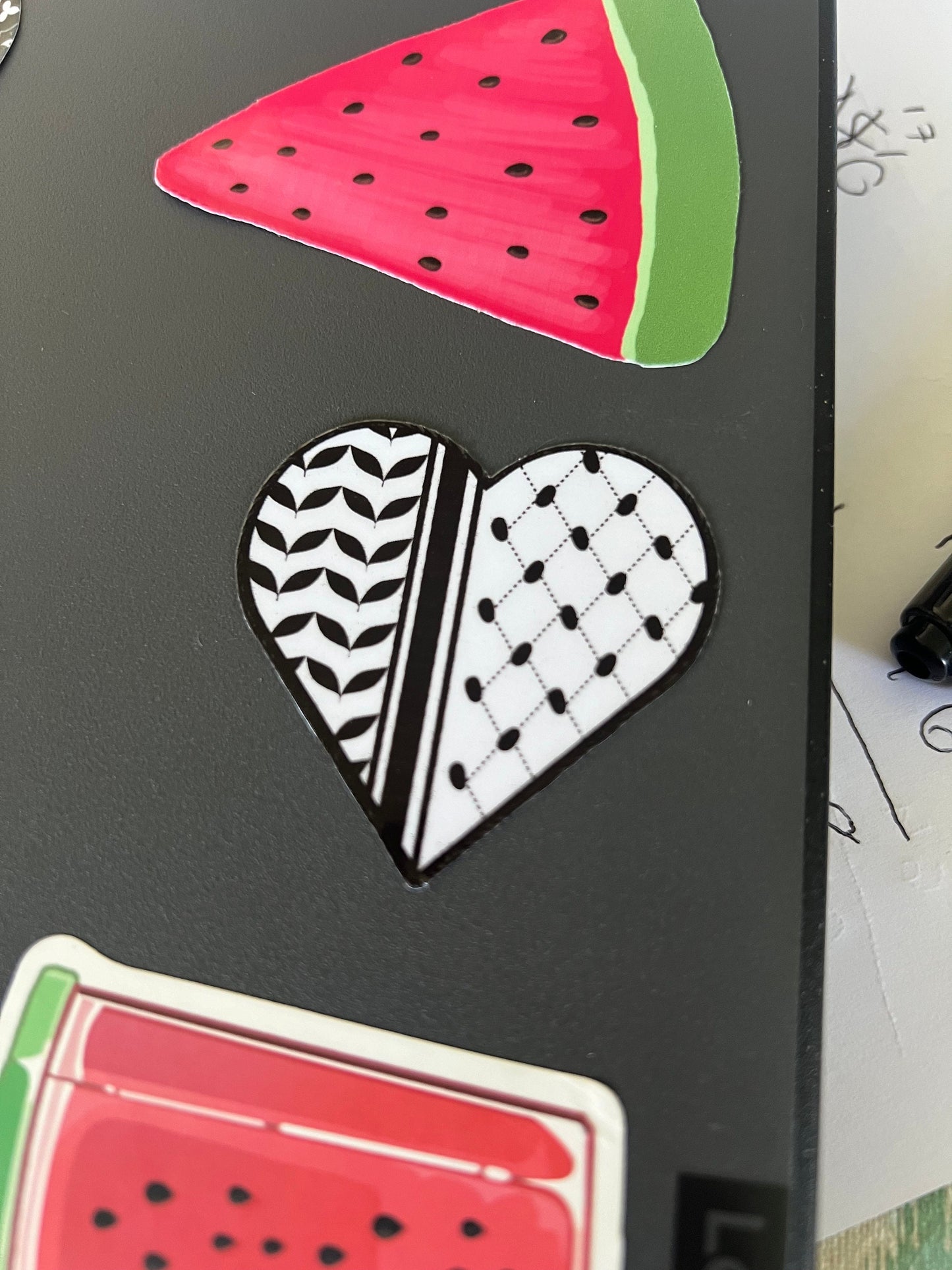 Pro Palestine Keffiyeh Sticker - Solidarity Decal for Car Window, Laptop, Water Bottle – Palestinian Embroidery Pattern Heritage Decal