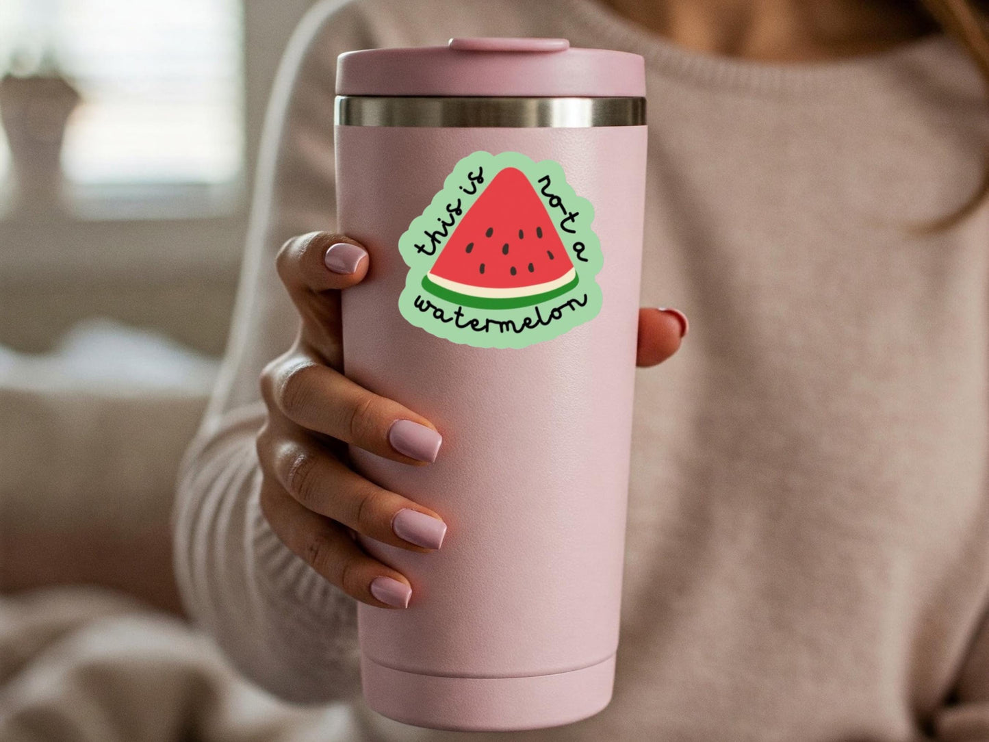 Palestine Watermelon Sticker - Glossy and UV Resistant - Show Your Solidarity and Support- Proceeds donated to Gaza Fundraisers