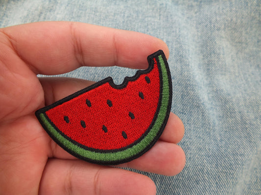 Pro Palestine Watermelon Patch – Embroidered Cultural Symbol – Iron-On/Velcro Options - Gaza Solidarity Patch for Jacket or Backpack