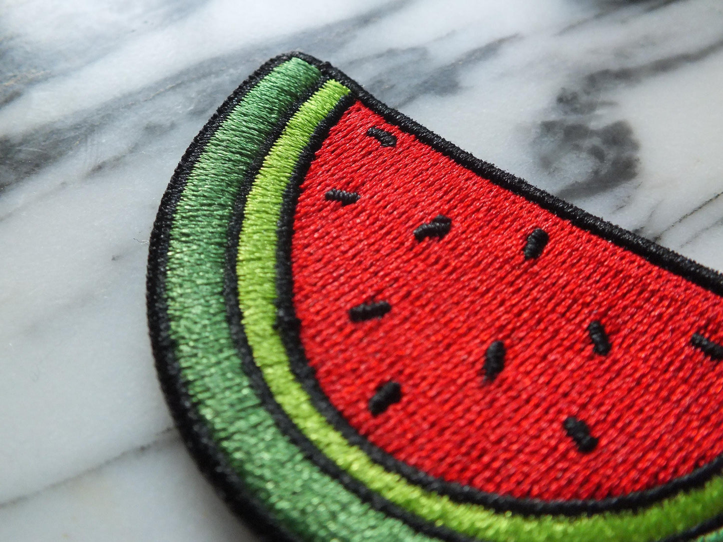 Palestinian Activist Embroidered Patch – Watermelon Art for Palestine – Iron-On or Velcro Protest Symbol - Watermelon Motif