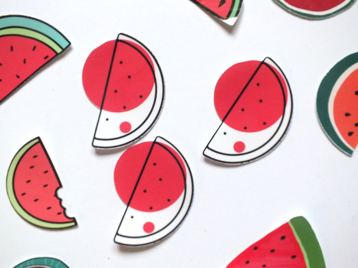 Pro Palestine Watermelon Sticker - Minimalist Decal for iPhone, Car Window, Car Bumper, Helmet, Water Bottle – Symbolic Activism Art