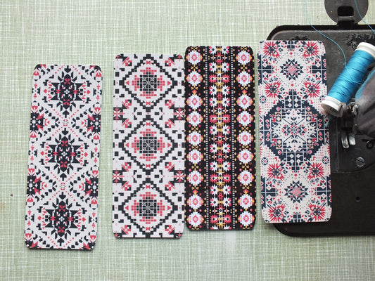 Palestinian Heritage Bookmarks for Book Lover - Palestine Embroidery with Tatreez Print – Book Accessory for Conscious Readers