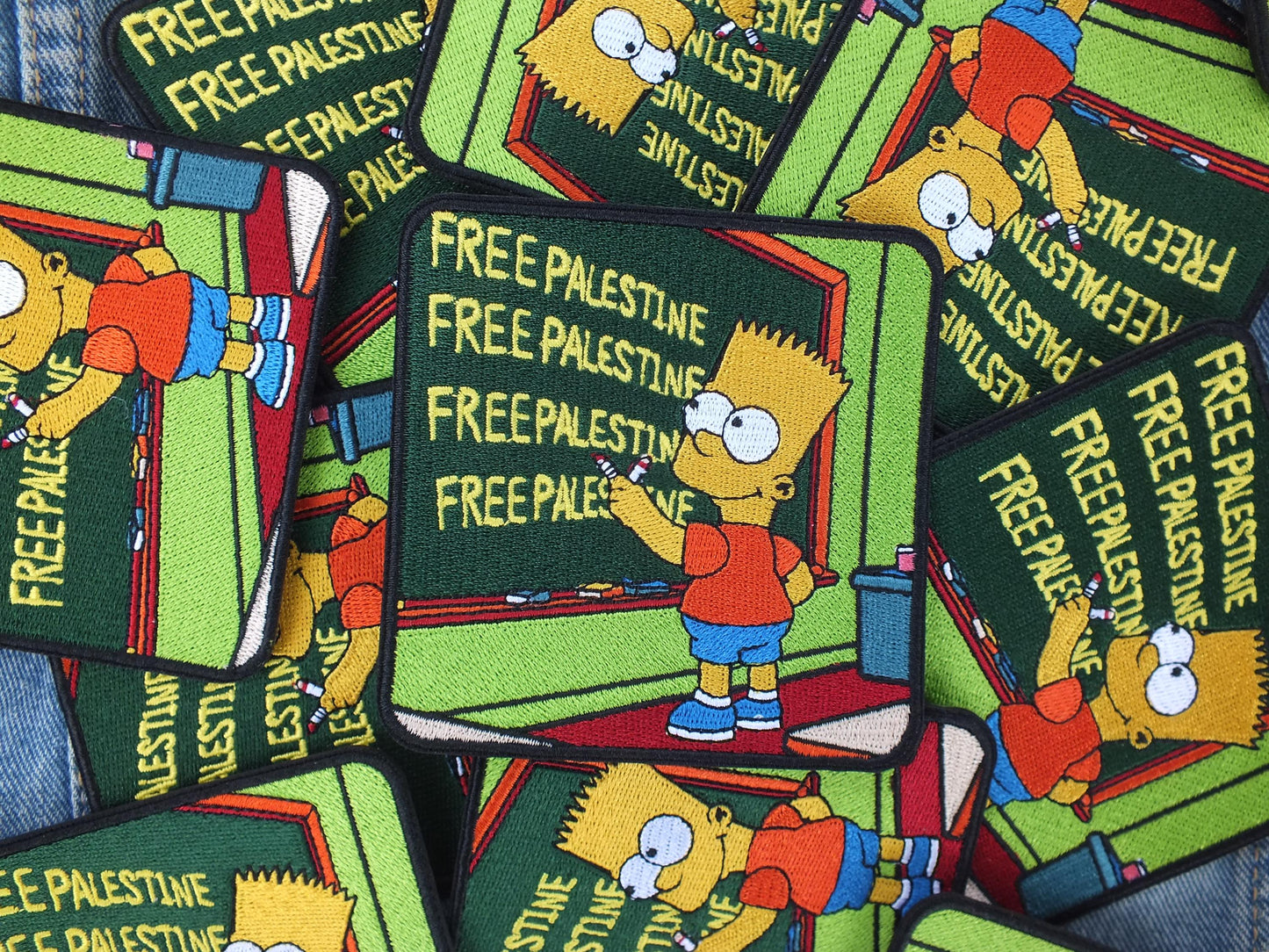 Iron On Free Palestine Patch for Gaza - Palestine Resistance Embroidery – Iron-On or Velcro Patch for Jacket, Tote Bag, Backpack