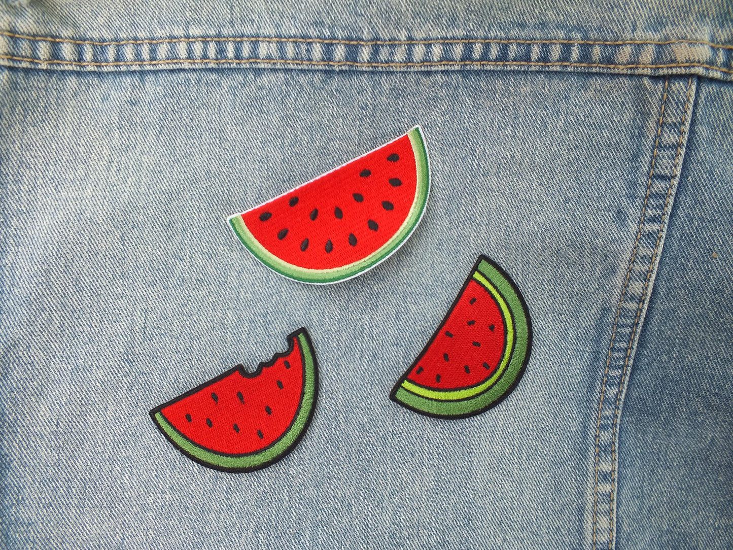 Watermelon Palestine Patch – Embroidered Iron-On or Velcro – Symbol of Resistance & Solidarity with Gaza - Gift for Activist