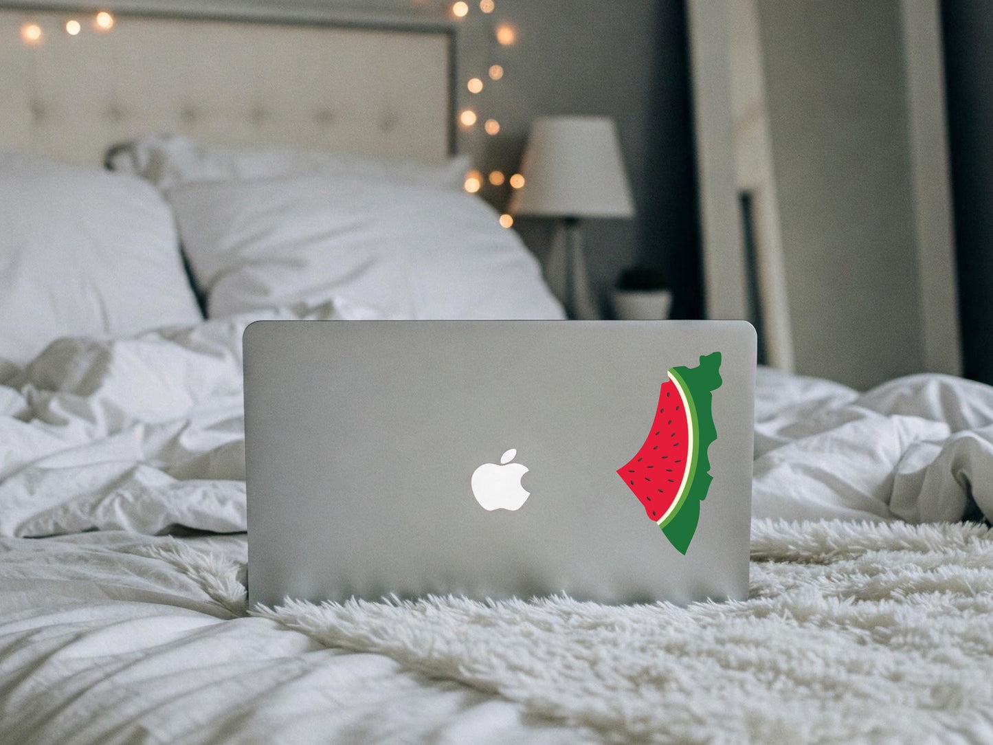 Watermelon Protest Sticker – Palestine Solidarity Vinyl Decal for Laptop, Water Bottle, Car Bumper, iPad – Pro Palestine Resistance Decal