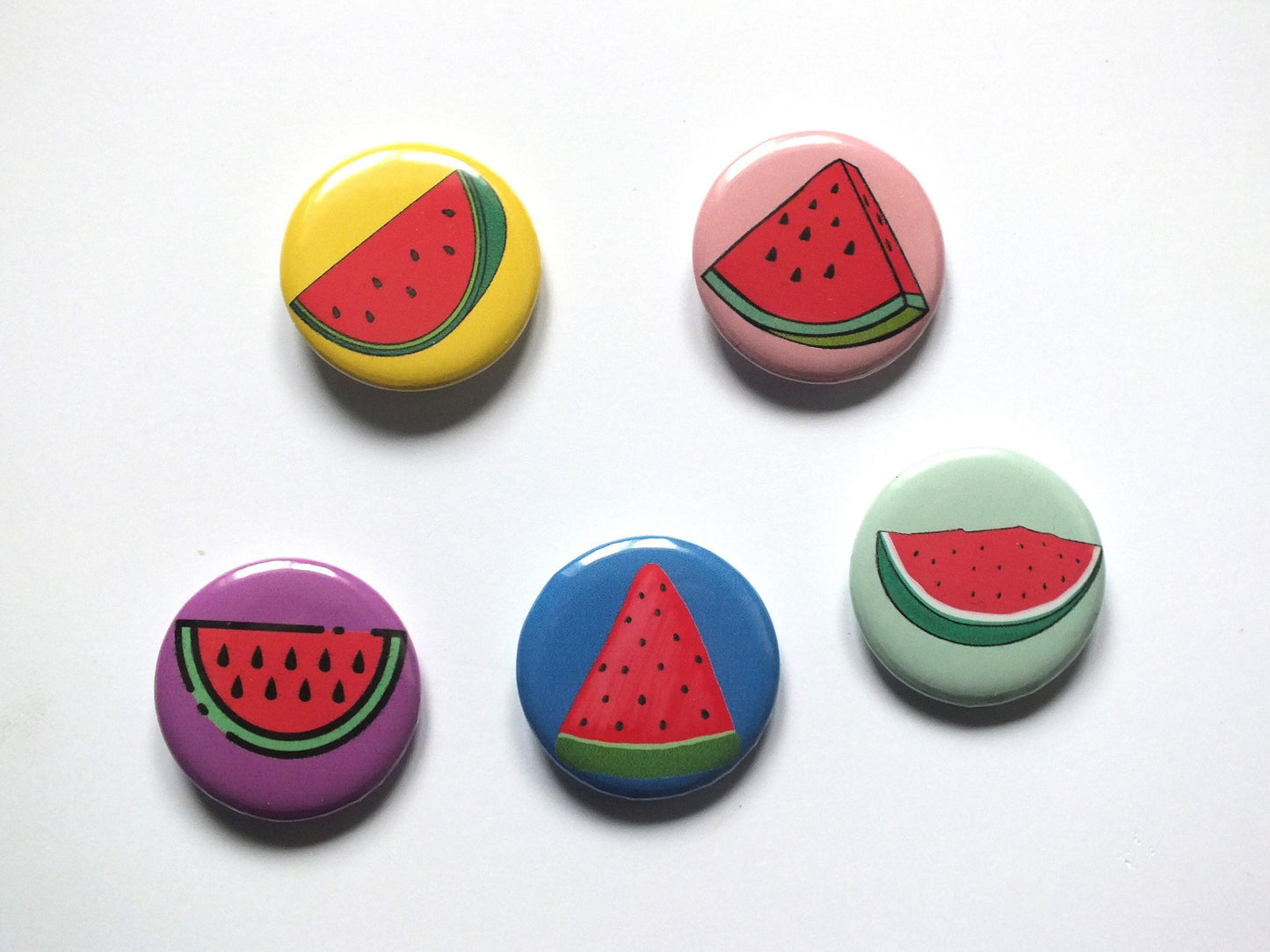 Pro Palestine Watermelon Badge Pin - Symbol of Palestine Button Badge – Free Palestine Symbol on Metal Pin – Jacket or Gift Accessory