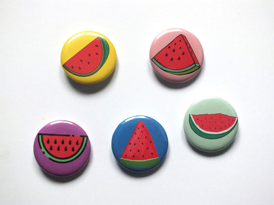 Pro Palestine Watermelon Badge Pin - Symbol of Palestine Button Badge – Free Palestine Symbol on Metal Pin – Jacket or Gift Accessory