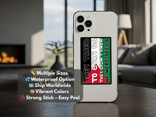 Palestinian Flag Sticker – Vinyl Decal for Laptop, Car Bumper, Water Bottle, Skateboard – Free Palestine Solidarity Art - Protest Stickers