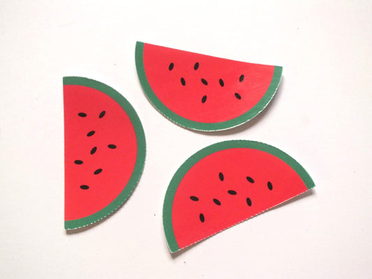 Watermelon Decal for Gaza - Durable Glossy Vinyl Sticker for Car Windscreen, iPad, Water Bottle, Journal – Pro Palestine Resistance Symbol