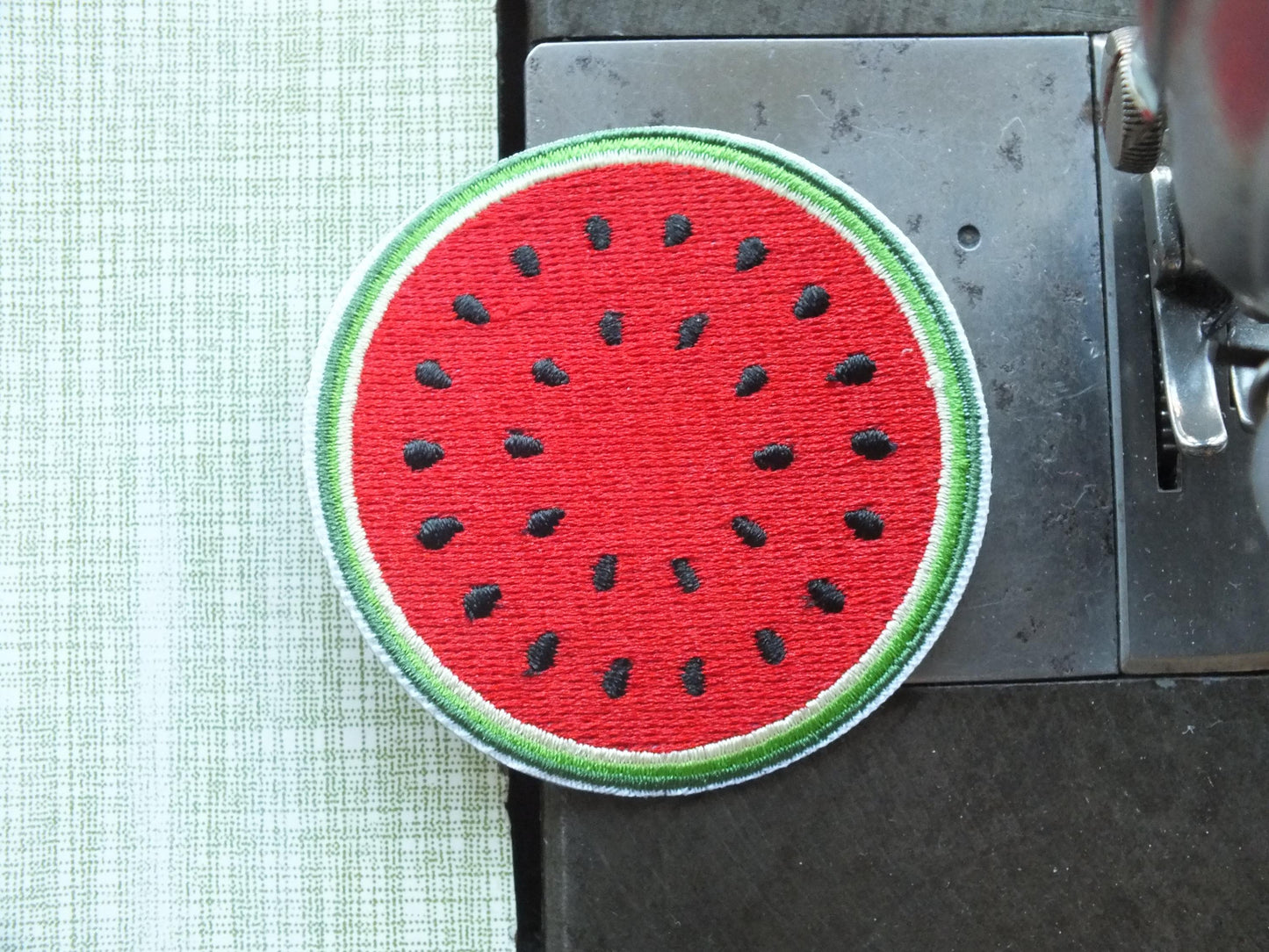 Watermelon Patch - Symbol of Palestine Iron On Patch for Denim Jacket - Embroidered Gift for Pro Palestinian Activist