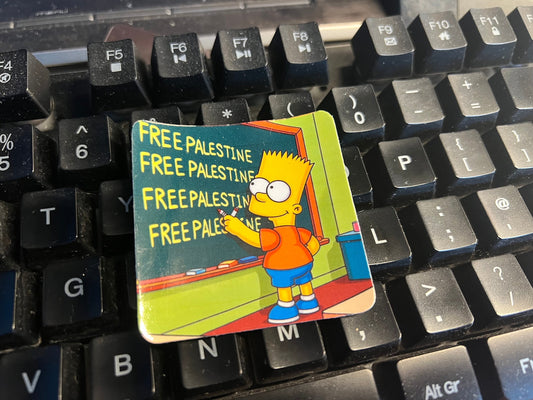 Pro Palestine Activist Sticker – Free Palestine Protest Decal for Laptop, iPad, Car Windscreen, Skateboard – Durable Vinyl Resistance Art