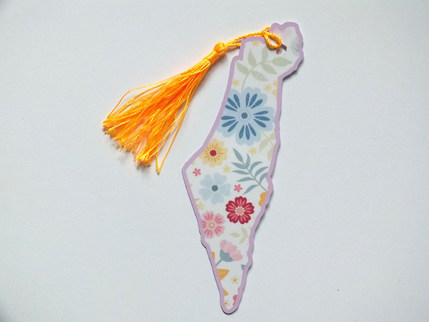 Palestine Support Bookmark – Keffiyeh Embroidery Print – Handmade Gift for Activist Readers - Pro Palestine Gift for Book Lover
