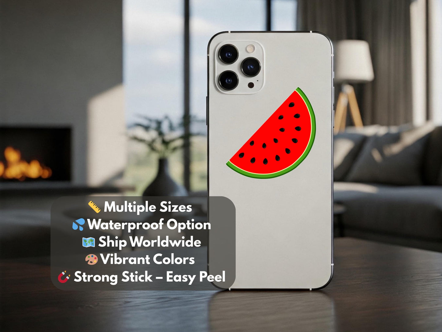 Watermelon Resistance Sticker for Gaza - Symbol of Resistance for Laptop, Car Bumper, Water Bottle, Phone Case – Free Palestine Vinyl Decal