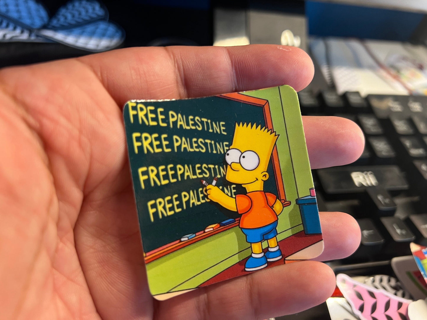 Pro Palestine Activist Sticker – Free Palestine Protest Decal for Laptop, iPad, Car Windscreen, Skateboard – Durable Vinyl Resistance Art