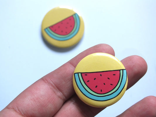 Watermelon Pins for Palestine - Symbol of Palestine in Solidarity with Gaza - Subtle Protest Button Badge for Activists