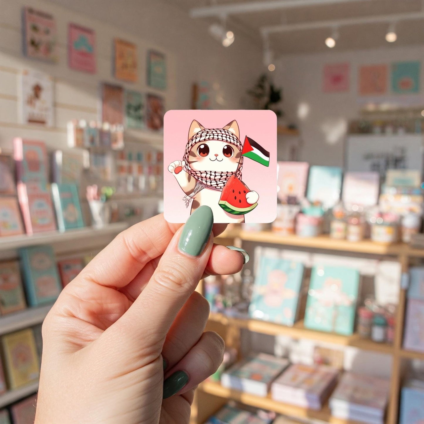 Palestinian Stickers for iPhone Case Proceeds Donated to Gaza Fundraiser Solidarity and Support Gifts for Pro Palestine Activist Free Gaza