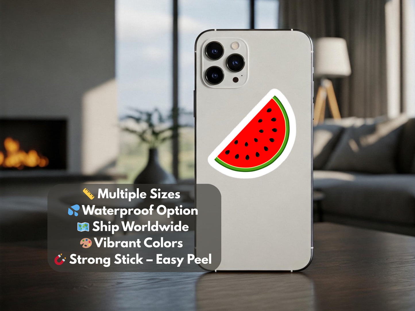 Watermelon Palestine Sticker – Symbol of Resistance for Laptop, Car Bumper, Water Bottle, Phone Case – Free Palestine Vinyl Decal