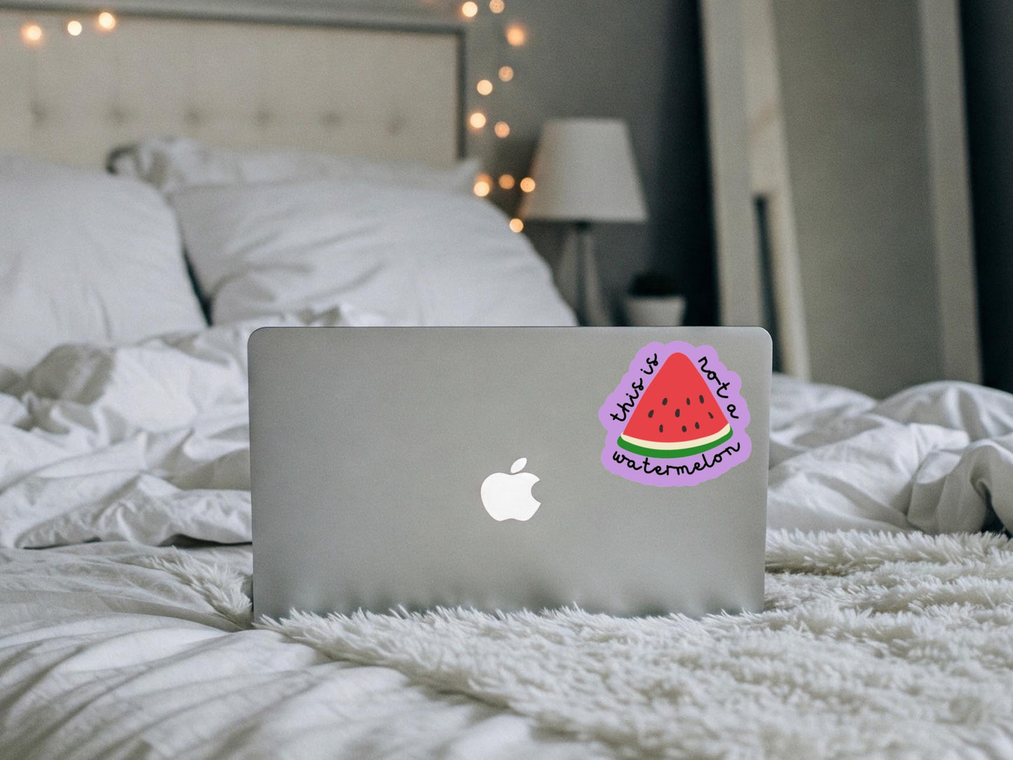 Pro Palestine Watermelon Decal - Free Palestine Sticker for Car Window, Laptop, Water Bottle, Journal – Subtle Vinyl Protest for Gaza