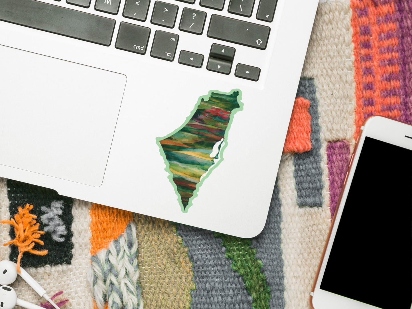 Support Palestine Sticker – Durable Glossy Vinyl Decal for Car, iPad, Journal, Phone Case – Resistance & Hope Design for Activist