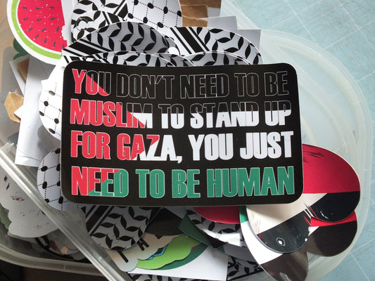 Die Cut Glossy Palestine Flag Sticker – Vinyl Decal for Protest, Awareness, Everyday Use – Support Palestine in Solidarity Gift