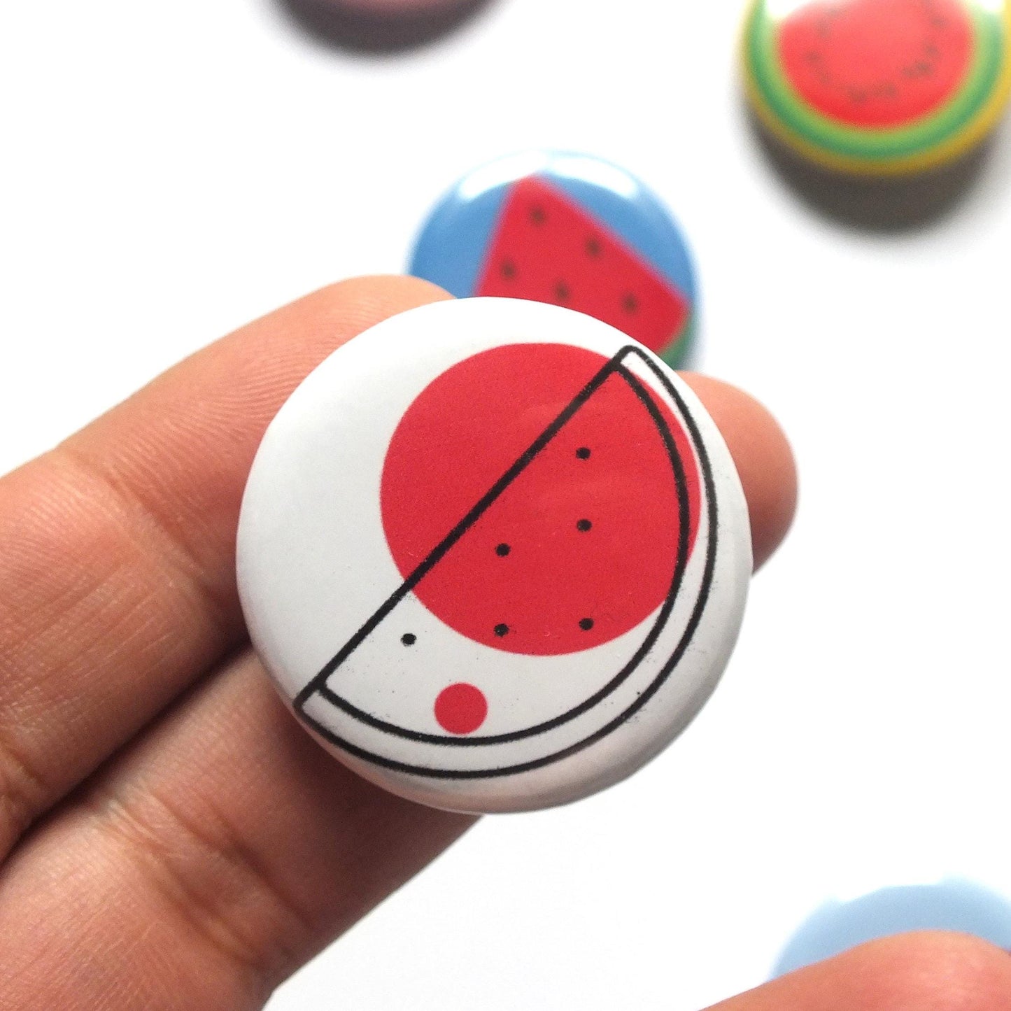 Palestine Watermelon Badge – Free Palestine Symbol on Metal Pin – Jacket or Gift Accessory - Symbol of Palestine in Solidarity with Gaza