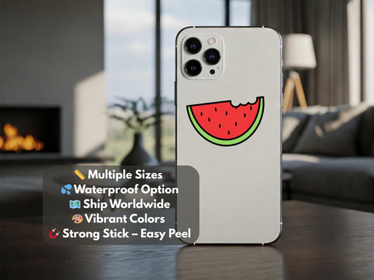 Watermelon Vinyl Sticker in Solidarity with Gaza - Symbol of Resistance for Laptop, Car Bumper, Water Bottle – Pro Palestine Vinyl Decal