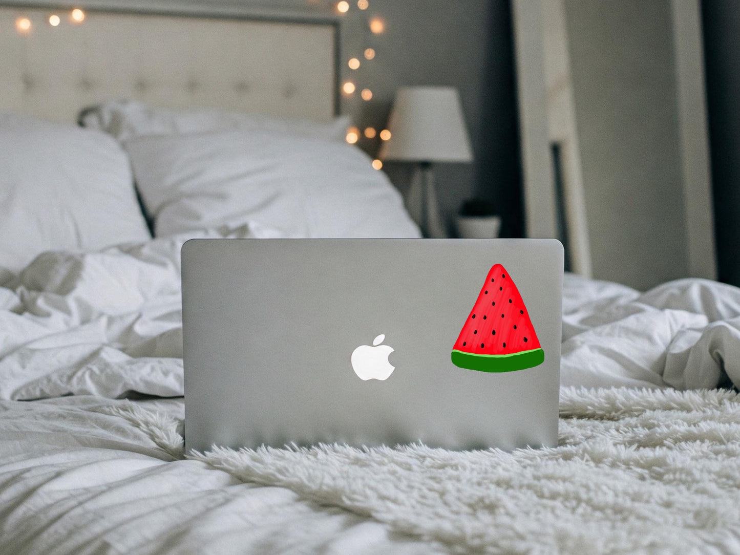 Pro Palestine Watermelon Decal - Minimalist Decal for Phone Case, Car Bumper, Windscreen, Journal Notebook – Symbolic Activism Art for Gaza