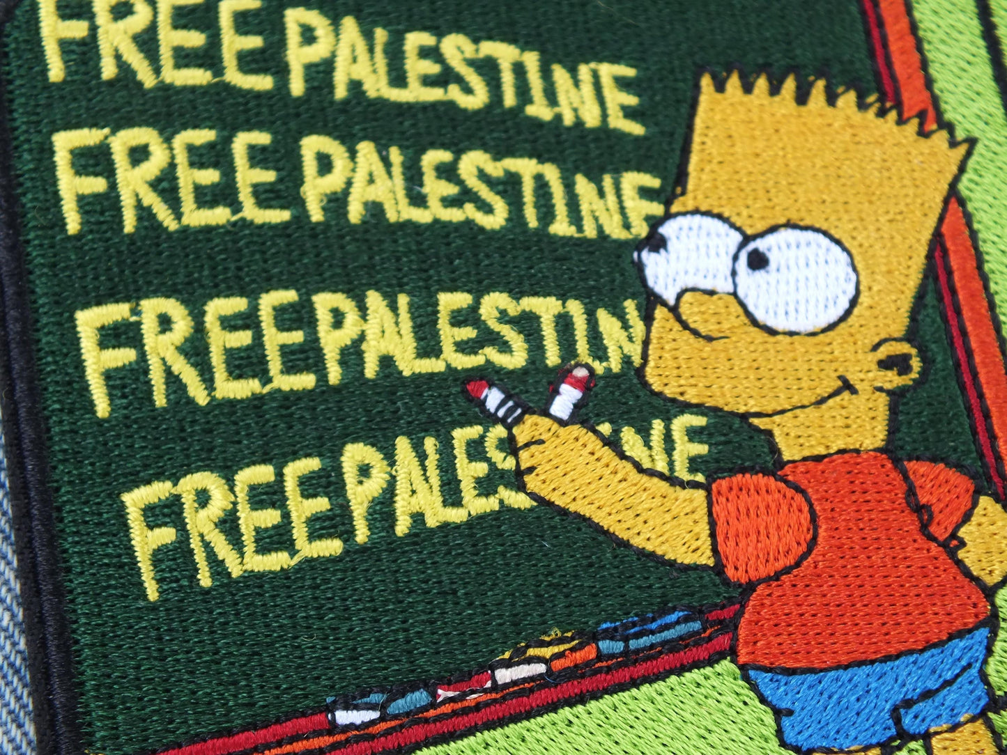Iron On Free Palestine Patch for Gaza - Palestine Resistance Embroidery – Iron-On or Velcro Patch for Jacket, Tote Bag, Backpack