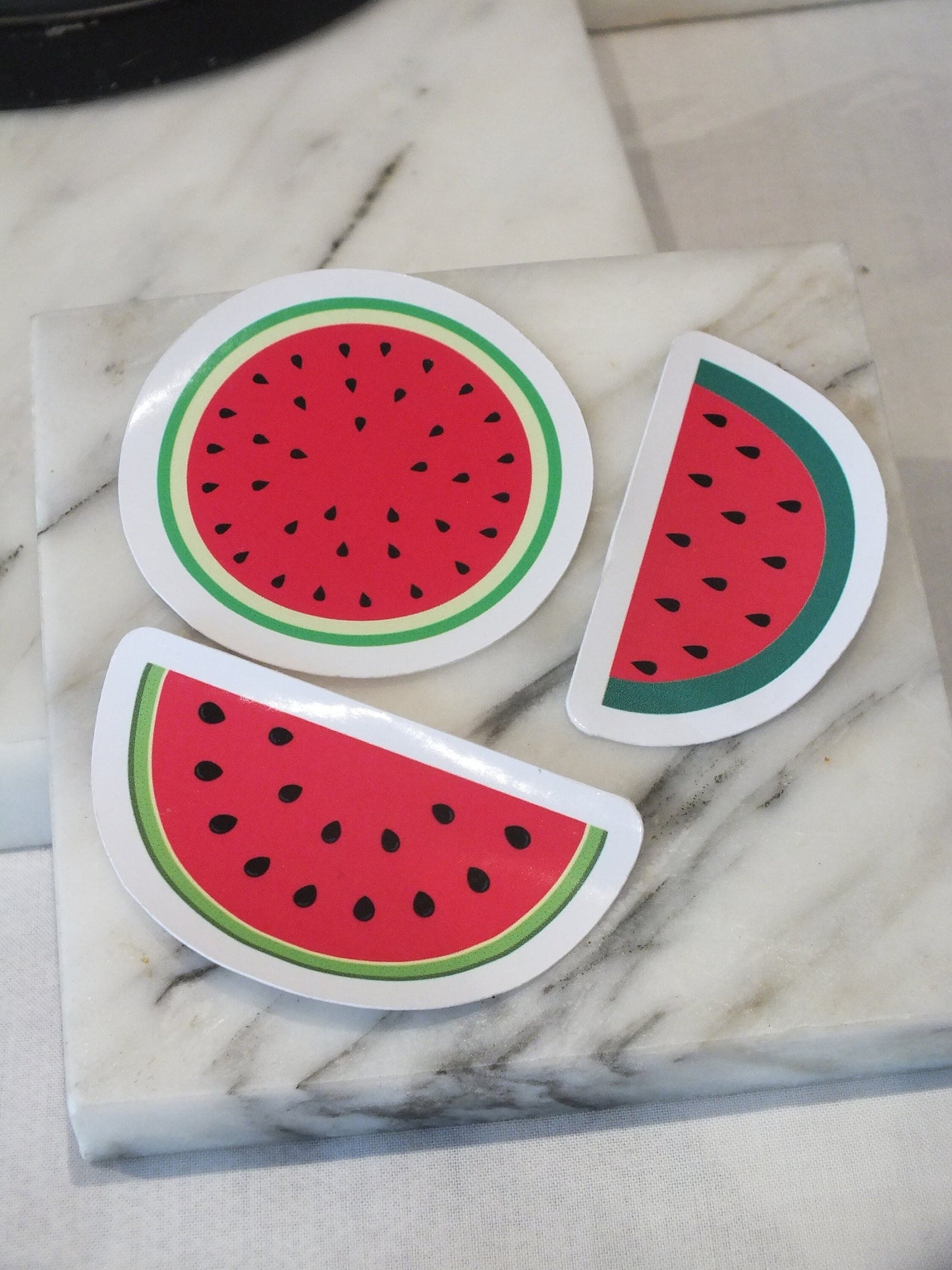 Palestinian Watermelon Vinyl Sticker - Minimalist Decal for Phone, Car Window, Skateboard, Water Bottle – Subtle Protest Sticker for Gaza
