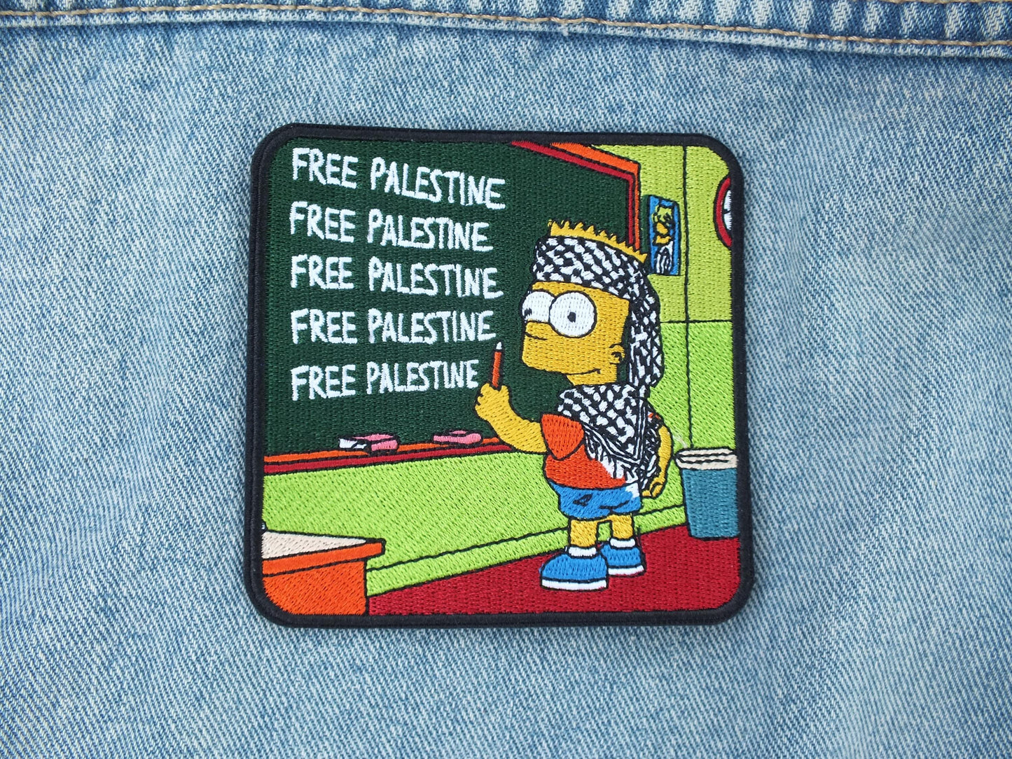 Watermelon Palestine Patch – Embroidered Iron-On or Velcro – Symbol of Resistance & Solidarity with Gaza - Gift for Activist