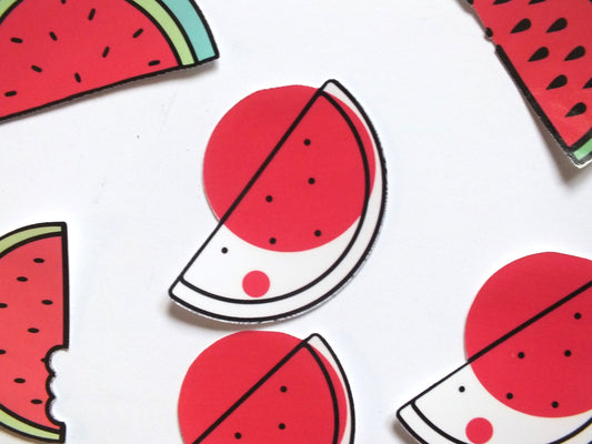 Pro Palestine Watermelon Sticker - Minimalist Decal for iPhone, Car Window, Car Bumper, Helmet, Water Bottle – Symbolic Activism Art