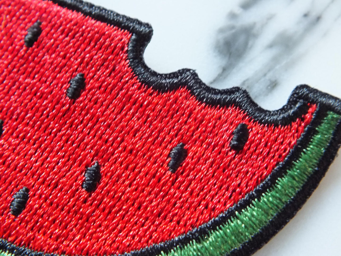Palestinian Symbol Patch – Embroidered Watermelon Design – Iron-On/Velcro Patch - Subtle Protest Artwork Sew On Patch for Gaza