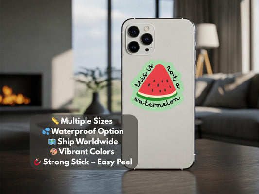 Palestine Watermelon Sticker - Glossy and UV Resistant - Show Your Solidarity and Support- Proceeds donated to Gaza Fundraisers