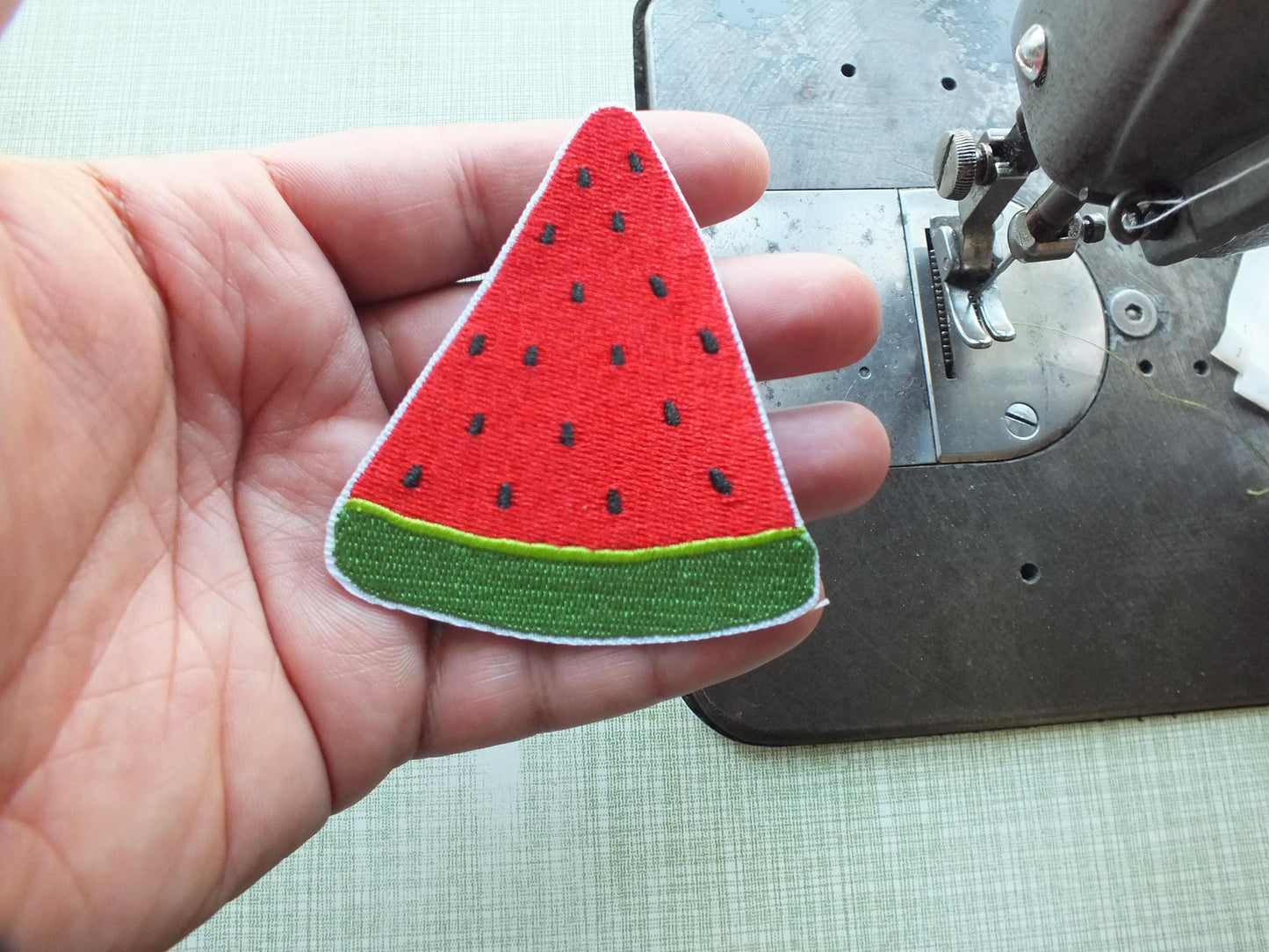 Watermelon Patch for Palestine - Symbol of Palestine Iron On Embroidered Patch - Solidarity Gift for Denim Jacket and Activist