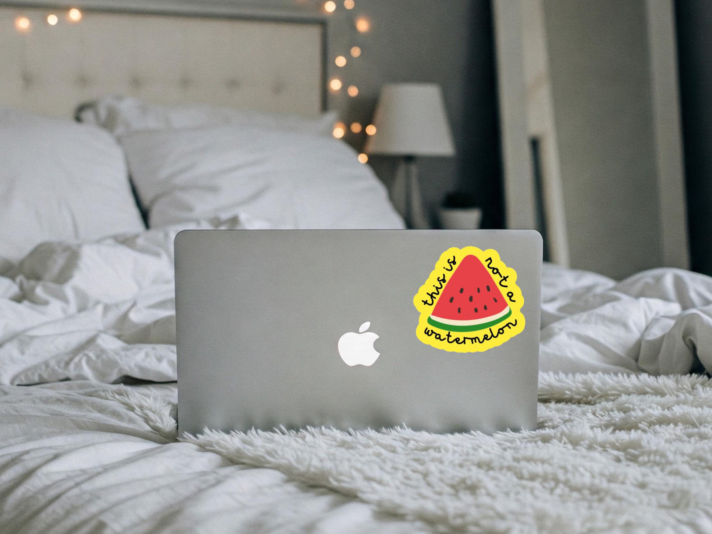 Watermelon Sticker for Palestine - Minimalist Political Sticker for iPhone, Car Windscreen – Symbol of Palestine Artwork for Gaza
