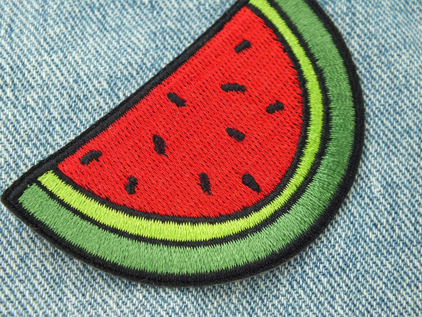 Embroidered Watermelon Patch – Palestine Identity Symbol – Iron-On or Velcro for Denim Jacket, Backpack - Awareness Gift for Activist
