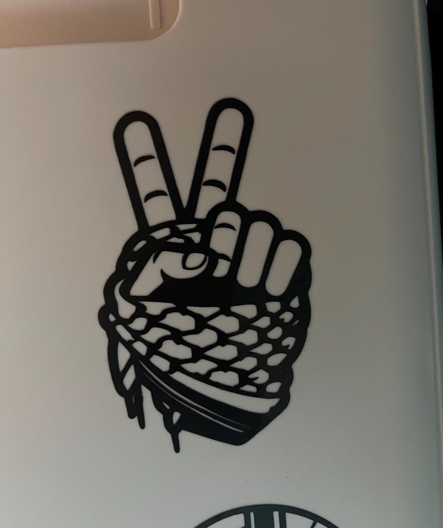 Palestine Keffiyeh Car Vinyl Decal - Resistance Art for Laptop, Water Bottle, Car Windscreen – Symbol of Solidarity with Proceeds to Gaza